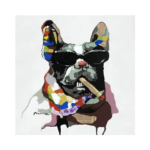 Bulldog Çizilmiş Tuval - Görsel 2