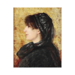 Osman Hamdi Bey Naile Hanım Çizilmiş Tuval - Görsel 2