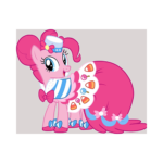 Pinkie Pie çizilmiş tuval - Görsel 2