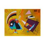 Wassily Kandinsky Siyah ve Mor Çizilmiş Tuval - Görsel 2