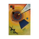 Wassily Kandinsky Yeşil ve Kırmızı Çizilmiş Tuval - Görsel 2