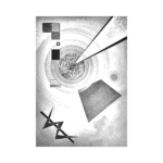 Wassily Kandinsky Yeşil ve Kırmızı Çizilmiş Tuval - Görsel 1