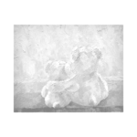 Ayı ve Yavrusu Çizilmiş Tuval