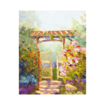 Bahçe Girişi Çizilmiş Tuval - Görsel 2