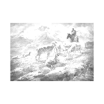 Çoban Çizilmiş Tuval - Görsel 1