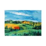 Van Gogh Sarı Evli Kırsal Alan - Görsel 2