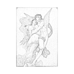 William Adolphe Bouguereau Psyche’nin Kendinden Geçişi Çizilmiş Tuval