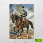 ataturk-at-ustunde-cizilmis-resim-tuvali Atatürk At Üstünde - Görsel 2