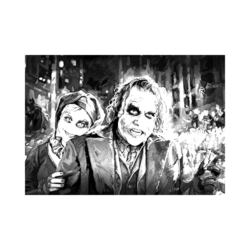 Joker ve Harley Quinn yetişkin boyama tuval