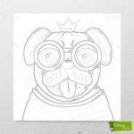 gulen-kopek-cizilmis-tuval-sb Gülen Köpek - Görsel 1