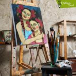 Çiçekli Anne ve Kız - Görsel 2