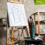 Çiçekli Anne ve Kız - Görsel 1