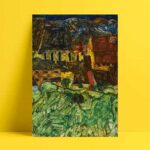 Meadow Church And Houses - Görsel 2