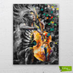 Music Soul cizilmis tuval