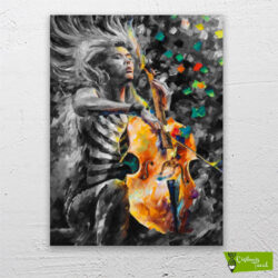 Music Soul cizilmis tuval