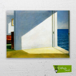 Denize Bakan Odalar çizilmiş tuval1