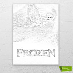 Frozen-çizilmiş-tuval-1
