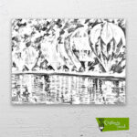 Balloon Park çizilmiş tuval