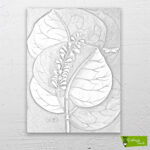 Bahama-çiçeği-çizilmiş-tuval