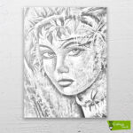 Doğanın Gözyaşı çizilmiş tuval