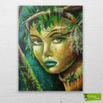 Doğanın Gözyaşı çizilmiş tuval