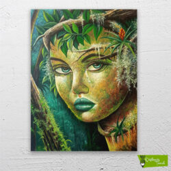 Doğanın Gözyaşı çizilmiş tuval