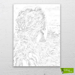 İncili-saçlar-cizilmis-tuval