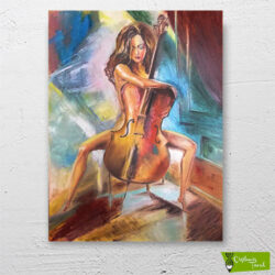 Renkli-viyolonsel-cizilmis-tuval1