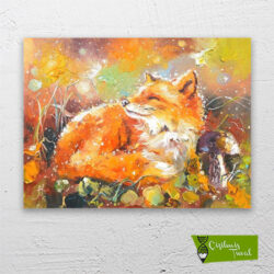 Sevimli-tilki-cizilmis-tuval1