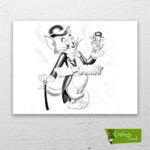 Tom-and-Jerry-cizilmis-tuval