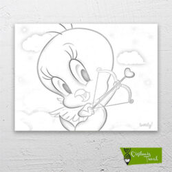 Tweety-cizilmis-tuval