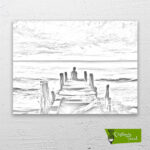 Yalnızlık çizilmiş tuval