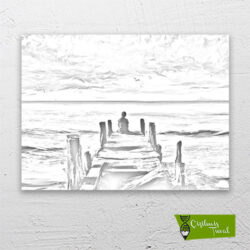 Yalnızlık çizilmiş tuval