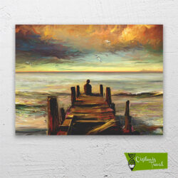 Yalnızlık çizilmiş tuval1