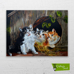 üç-kedi-yavrusu-cizilmis-tuval1