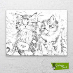 yavru-kediler-cizilmis-tuval