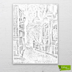 Montmartre'nin-küçük-sokağı-cizilmis-tuval