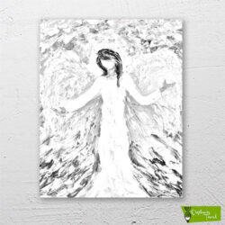 Sonbahar-meleği-cizilmis-tuval