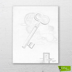 anahtar-cizilmis-tuval