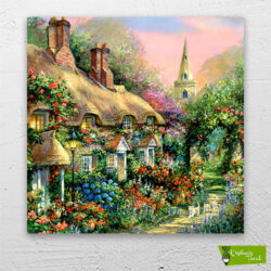 kedili-bahçe-cizilmis-tuval1