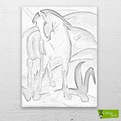 mavi-at-cizilmis-tuval