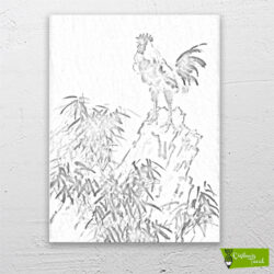 rüzgarda-öten-horoz-cizilmis-tuval