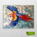 uçan-papağan-cizilmis-tuval1