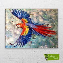 uçan-papağan-cizilmis-tuval1