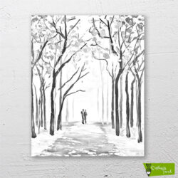 walking-in-love-cizilmis-tuval