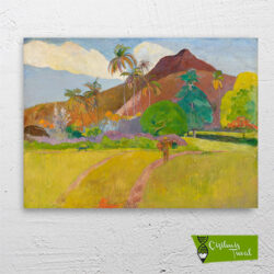 Tahiti-manzarası-cizilmis-tuval