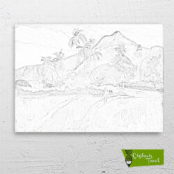 Tahiti-manzarası-cizilmis-tuval