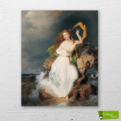 arp-çalan-kadın-cizilmis-tuval-1