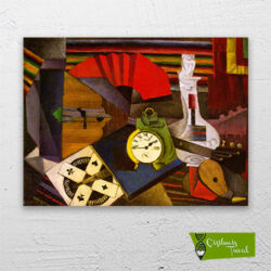 çalar-saat-the-alarm-clock-cizilmis-tuval