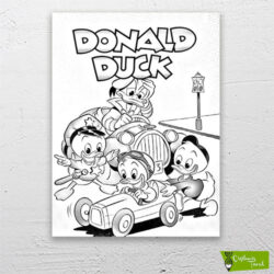 donald-amca-cizilmis-tuval